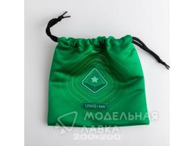 Тканевый мешок с печатью (зелёный), 20*20, на шнурке