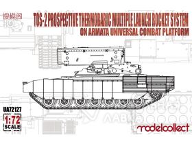 TOS-2 Prospective Thermobaric MuLtlplelaunch Rocket System on Armata Universal Combat Platfo