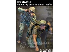 USMC (6) Officer &amp; RTO Tet`68