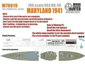 USS BB-46 Maryland 1941