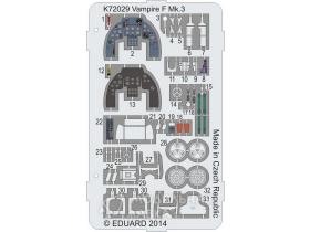 Vampire F Mk.3 Coloured photo-etched parts