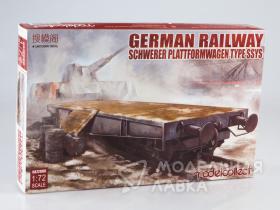 Внимание! Модель уценена! German Railway Schwerer Plattformwagen Type SSys