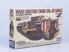 WWII Британский танк Mk.IV Male c моторчиком