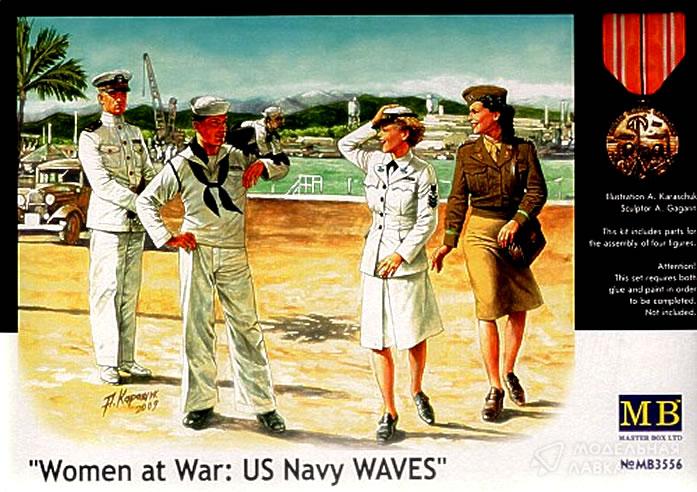 "Женщины на войне: ВМС США Волны" Master Box
