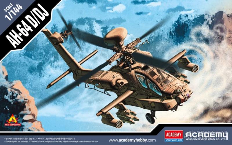 Сборная модель AH-64D/DJ Apache Academy