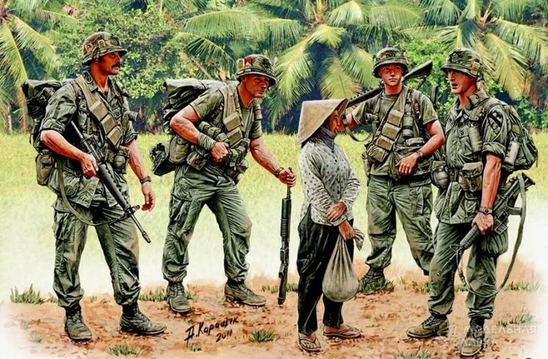 Американский патруль во Вьетнаме Master Box