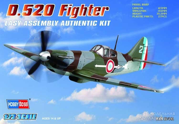 Сборная модель D.520 Fighter Easy Assembly Hobby Boss
