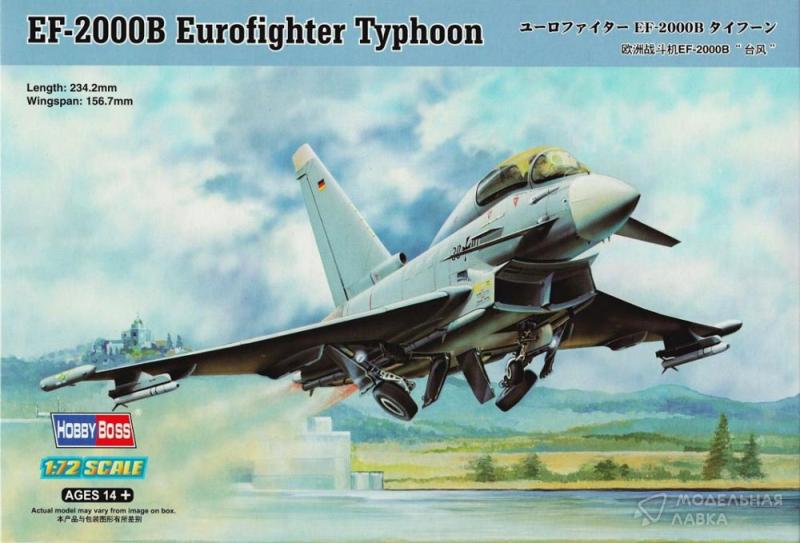 Сборная модель EF-2000B Eurofighter Typhoon Hobby Boss