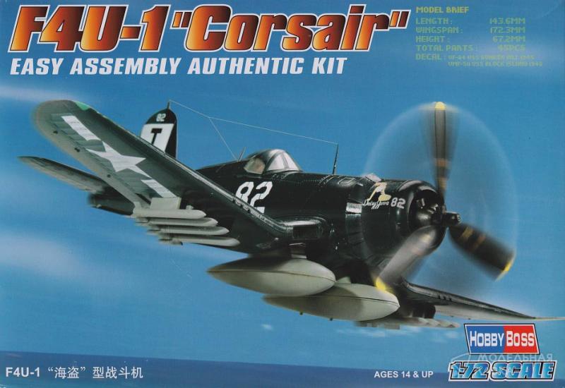 Сборная модель F4U-1 "Corsair" Easy Assembly Hobby Boss