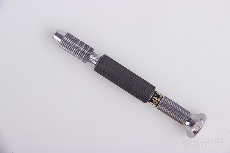 Фото #1 для Fine Pin Vise D - ручка-зажим для сверел диаметром от 0,1-3,2мм с резиновой накладкой.
