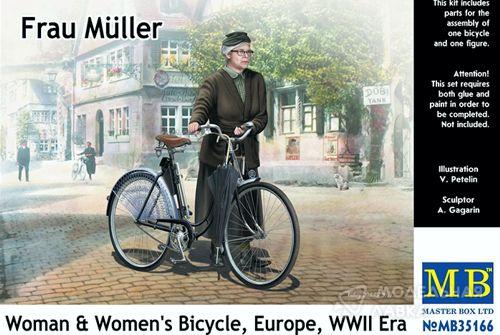 Фрау Мюллер. Женщина и женский велосипед, Европа. Master Box