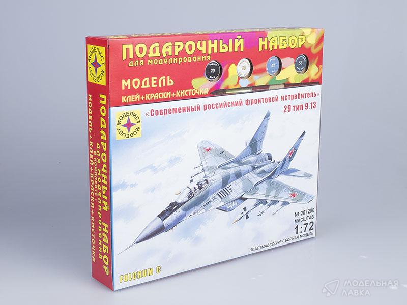 Фото #1 для Сборная модель фронтовой истребитель Микоян и Гуревич МиГ-29 тип 9-13 с клеем, кисточкой и красками.