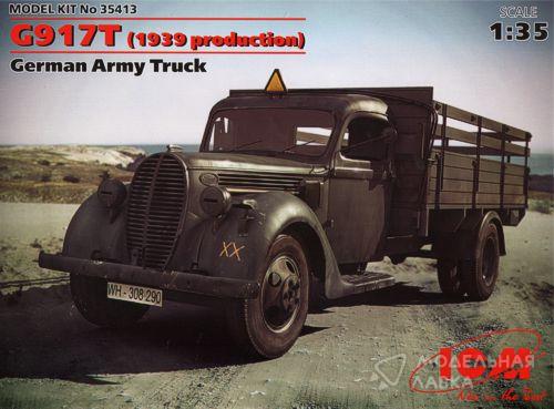 Сборная модель G917T (производства 1939 г.) Германский армейский грузовой автомобиль ICM