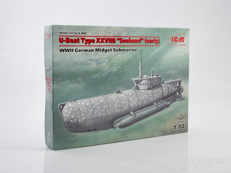 Фото #1 для Сборная модель германская подводная лодка "Zeehund", тип XXIIB