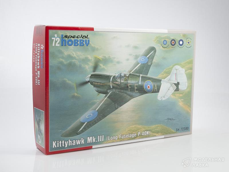 Фото #1 для Сборная модель Kittyhawk Mk.III "P-40 K Long Fuselage"