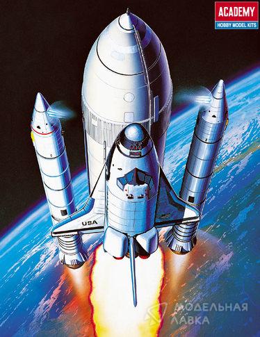 Сборная модель космический корабль Shuttle & Booster Rocket Academy