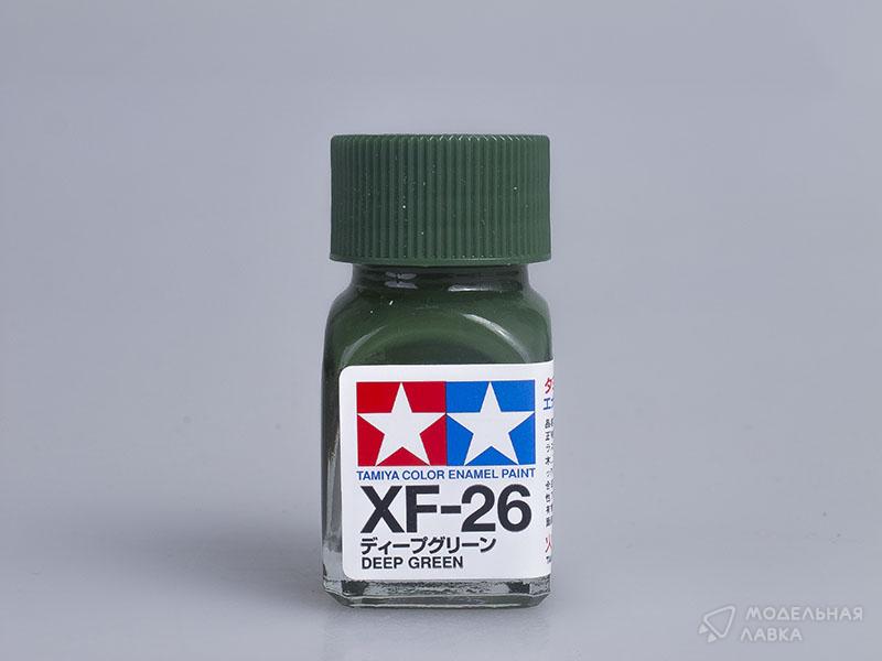 Краска матовая эмалевая (Deep Green), XF-26 Tamiya