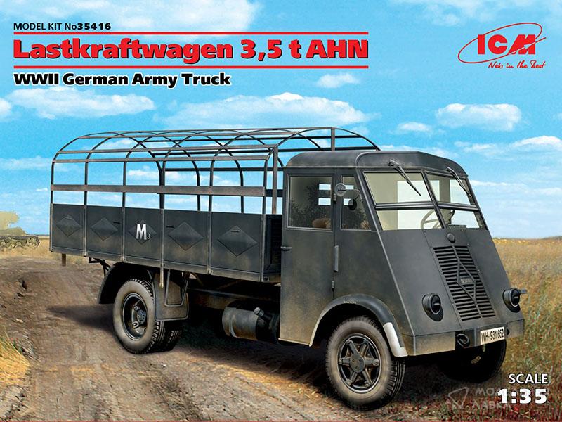 Фото #1 для Сборная модель Lastkraftwagen 3,5 t AHN, Грузовой автомобиль германской армии II MB