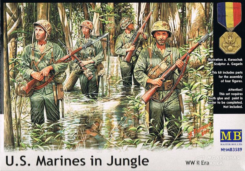 Морские пехотинцы США в джунглях Master Box