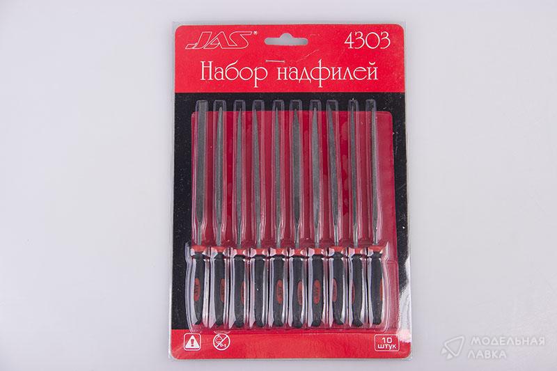 Фото Набор надфилей с ручками, 10 шт., блистер + чехол