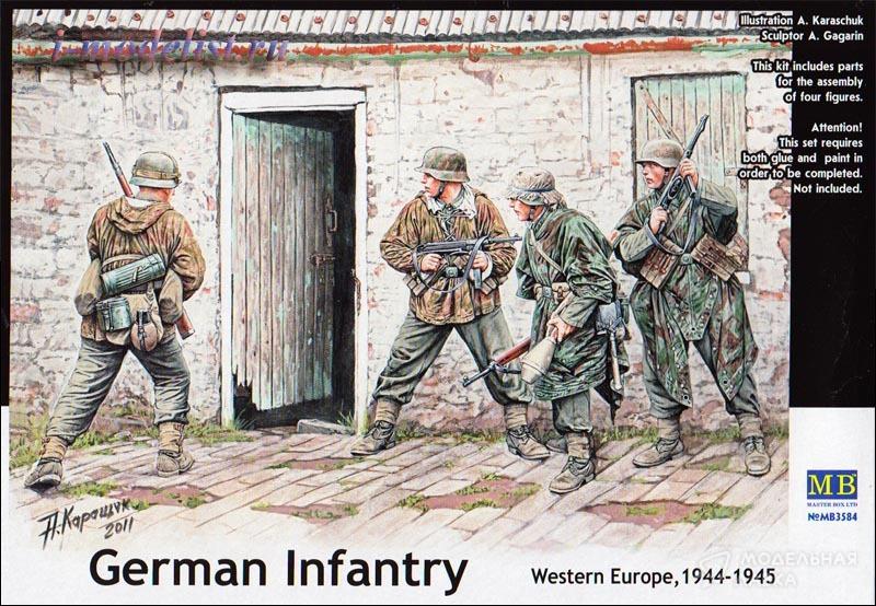 Немецкая пехота в Западной Европе, 194-1945 гг. Master Box