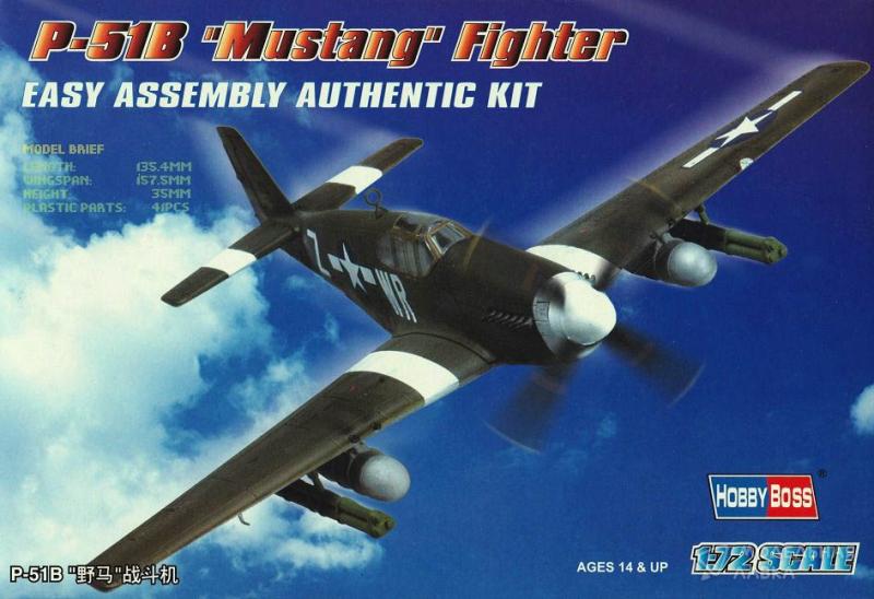 Сборная модель P-51B "Mustang" Fighter Hobby Boss