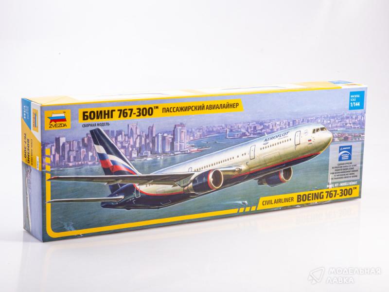 Фото #1 для Сборная модель пассажирский авиалайнер Боинг 767-300