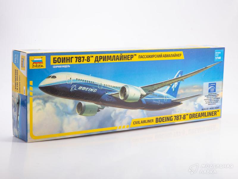Фото #1 для Сборная модель пассажирский авиалайнер Боинг 787-8 Дримлайнер
