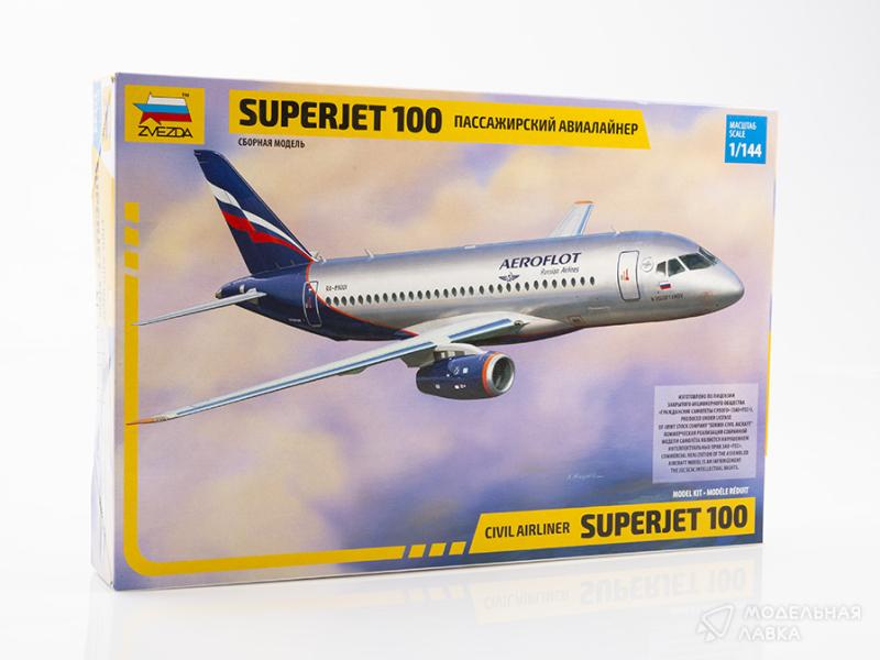 Фото #1 для Сборная модель региональный пассажирский авиалайнер Superjet 100