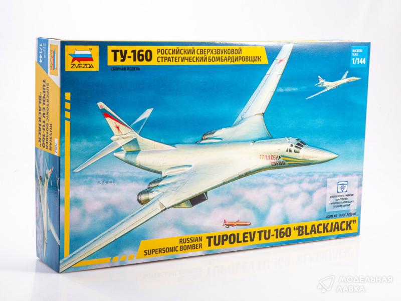 Фото #1 для Сборная модель российский сверхзвуковой стратегический бомбардировщик Ту-160