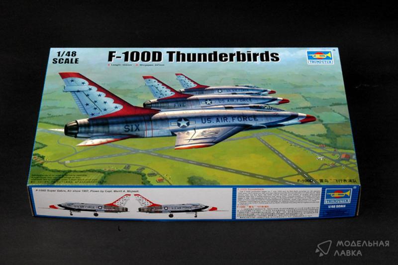 Фото #1 для Сборная модель самолет F-100D Thunderbirds