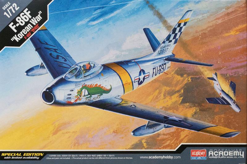 Сборная модель самолет F-86F "Korean War" Academy