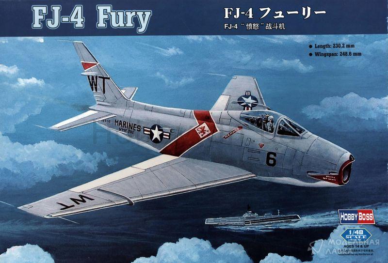 Сборная модель самолет FJ-4 Fury Hobby Boss
