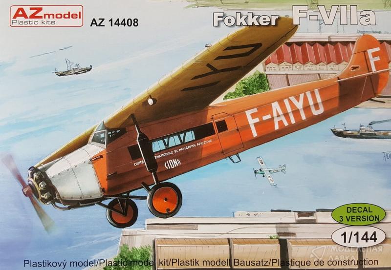 Фото #1 для Сборная модель самолет Fokker F-VIIa