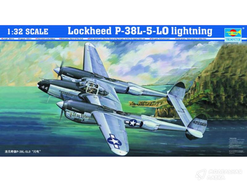 Фото #1 для Сборная модель самолет P-38L-5-L0 Lightning