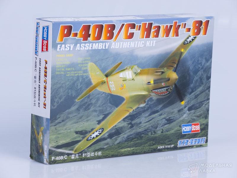 Фото #1 для Сборная модель самолет P-40B/C Hawk-81