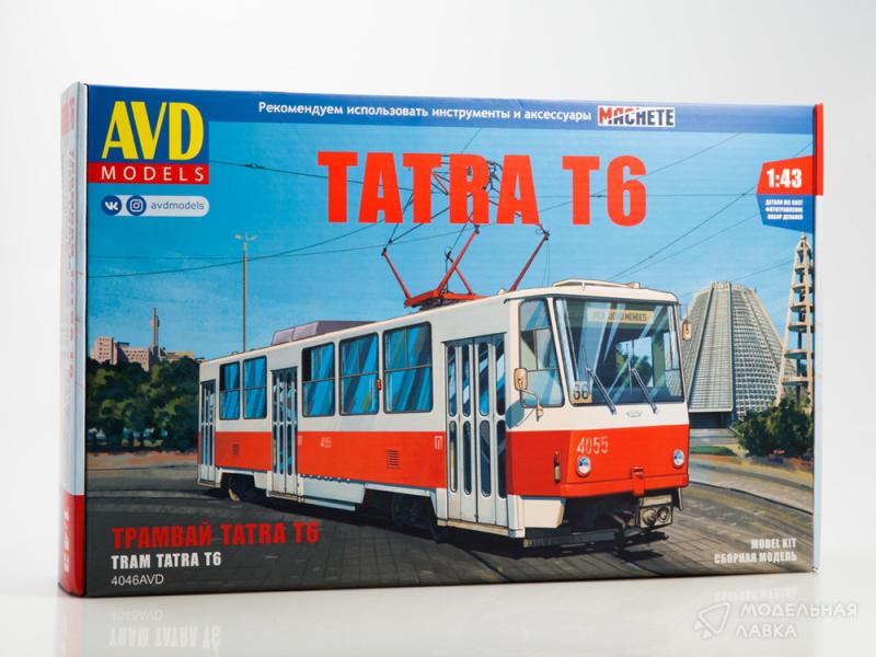 Фото #1 для Сборная модель трамвай Tatra-T6