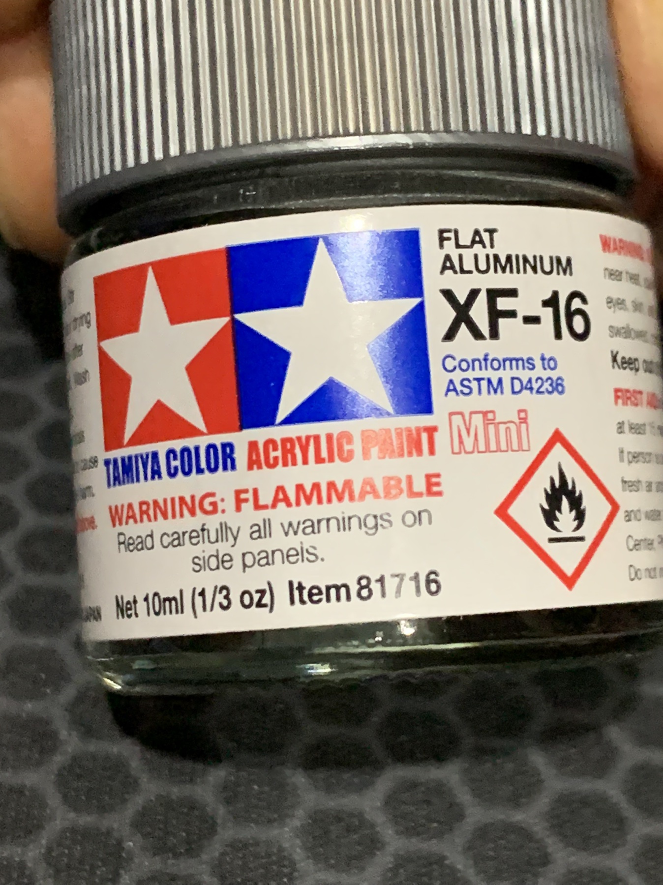 Фото Краска матовая акриловая (Flat Aluminum), XF-16