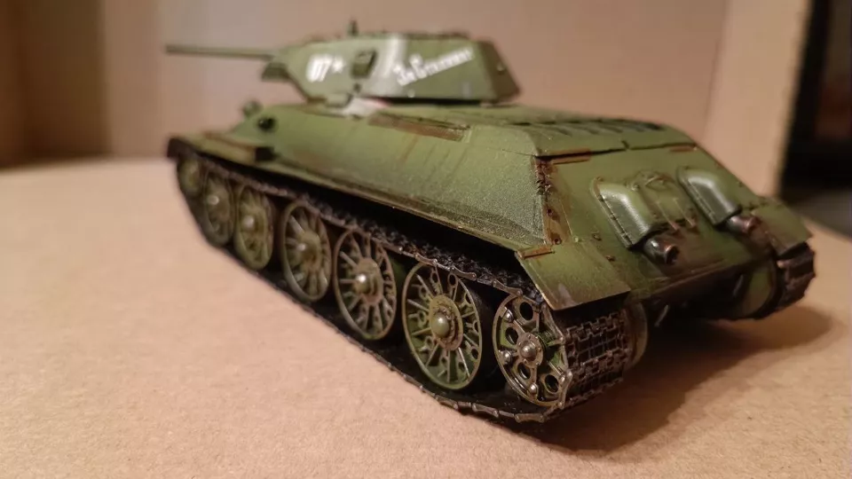 Советский средний танк с минным тралом Т-34/76