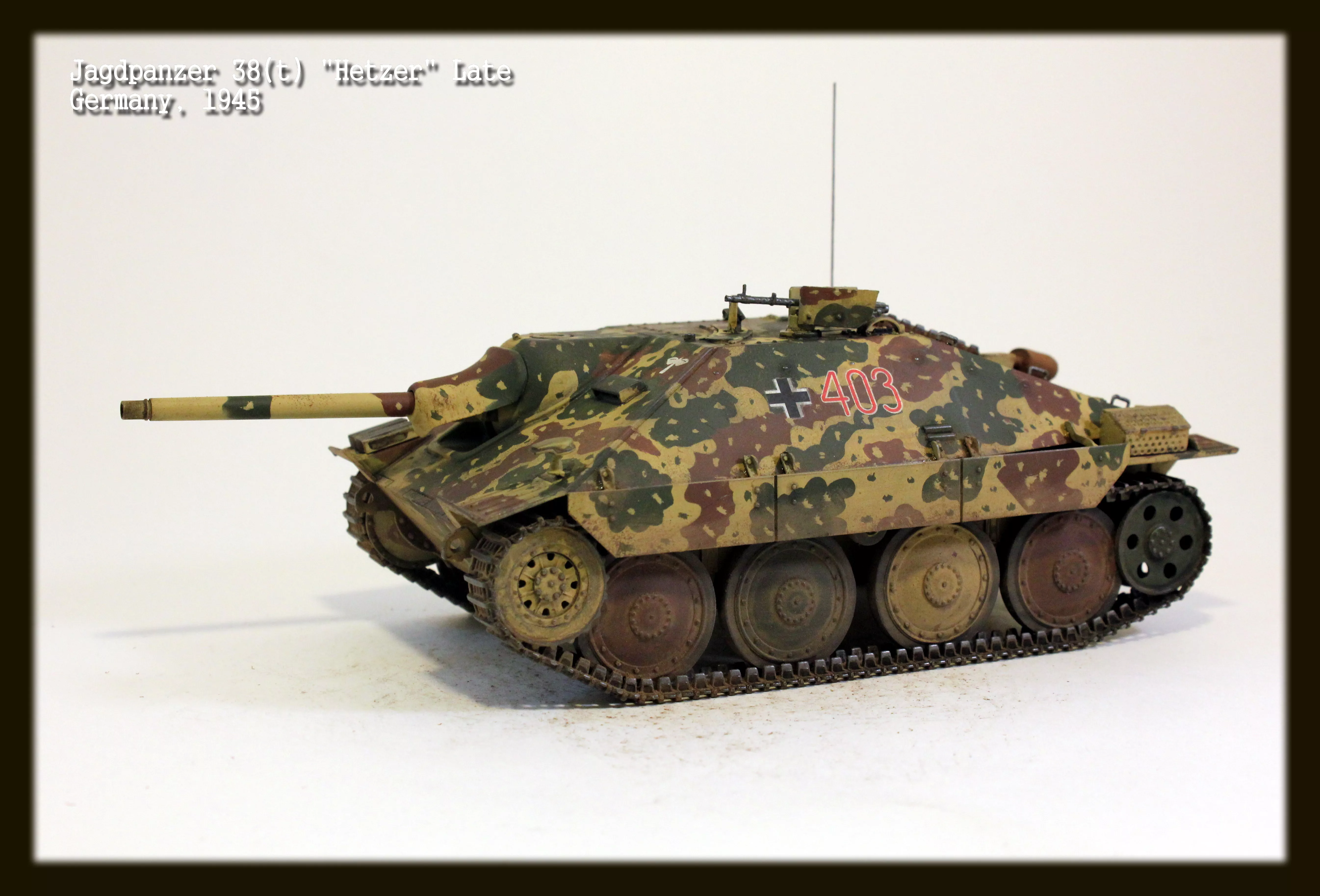 Немецкая самоходная артиллерийская установка Jagdpanzer 38(t) Хэтцер (Hetzer), поздняя версия