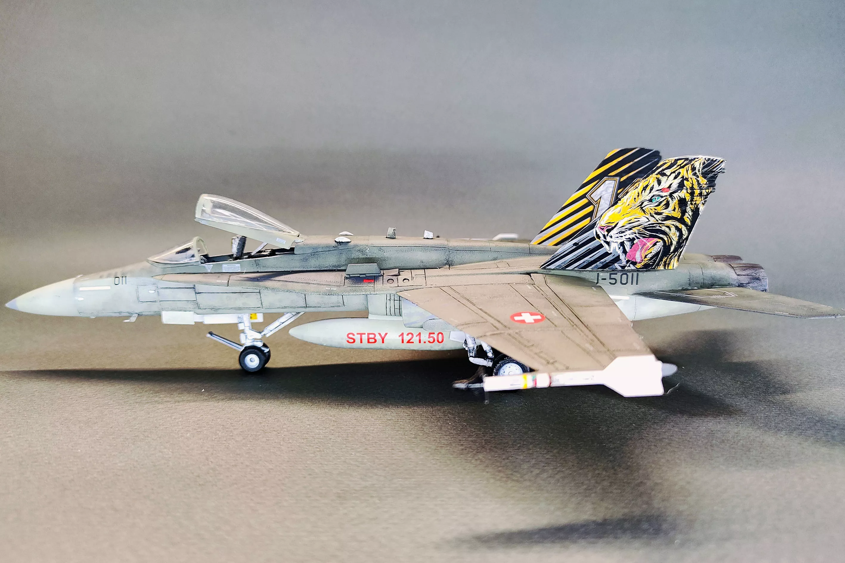 Самолет F/A-18 Hornet в ливрее 